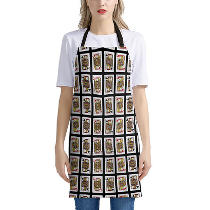 Four Jacks Playing Cards Pattern Print Apron