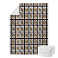 Four Jacks Playing Cards Pattern Print Blanket