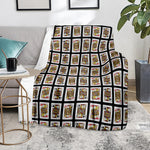 Four Jacks Playing Cards Pattern Print Blanket