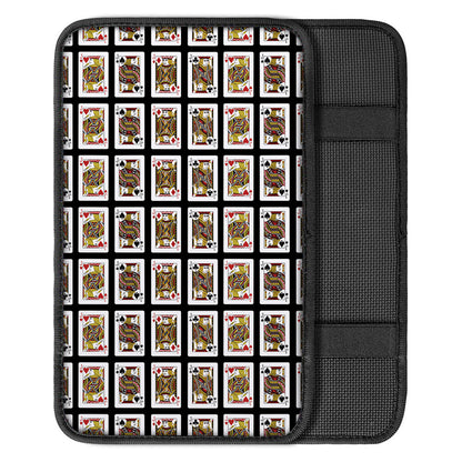 Four Jacks Playing Cards Pattern Print Car Center Console Cover