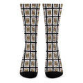 Four Jacks Playing Cards Pattern Print Crew Socks