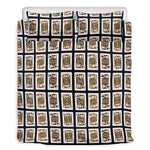 Four Jacks Playing Cards Pattern Print Duvet Cover Bedding Set