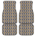 Four Jacks Playing Cards Pattern Print Front and Back Car Floor Mats