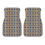 Four Jacks Playing Cards Pattern Print Front Car Floor Mats