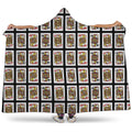 Four Jacks Playing Cards Pattern Print Hooded Blanket