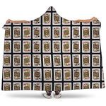 Four Jacks Playing Cards Pattern Print Hooded Blanket