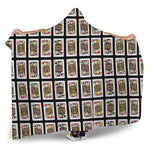Four Jacks Playing Cards Pattern Print Hooded Blanket