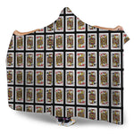 Four Jacks Playing Cards Pattern Print Hooded Blanket