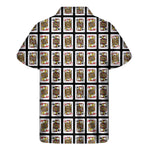 Four Jacks Playing Cards Pattern Print Men's Short Sleeve Shirt