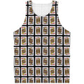 Four Jacks Playing Cards Pattern Print Men's Tank Top