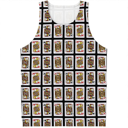 Four Jacks Playing Cards Pattern Print Men's Tank Top
