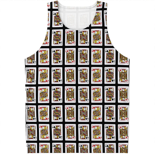 Four Jacks Playing Cards Pattern Print Men's Tank Top