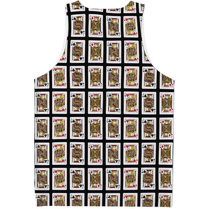 Four Jacks Playing Cards Pattern Print Men's Tank Top