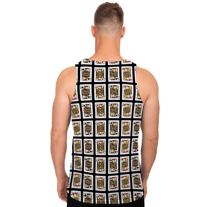 Four Jacks Playing Cards Pattern Print Men's Tank Top