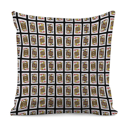 Four Jacks Playing Cards Pattern Print Pillow Cover