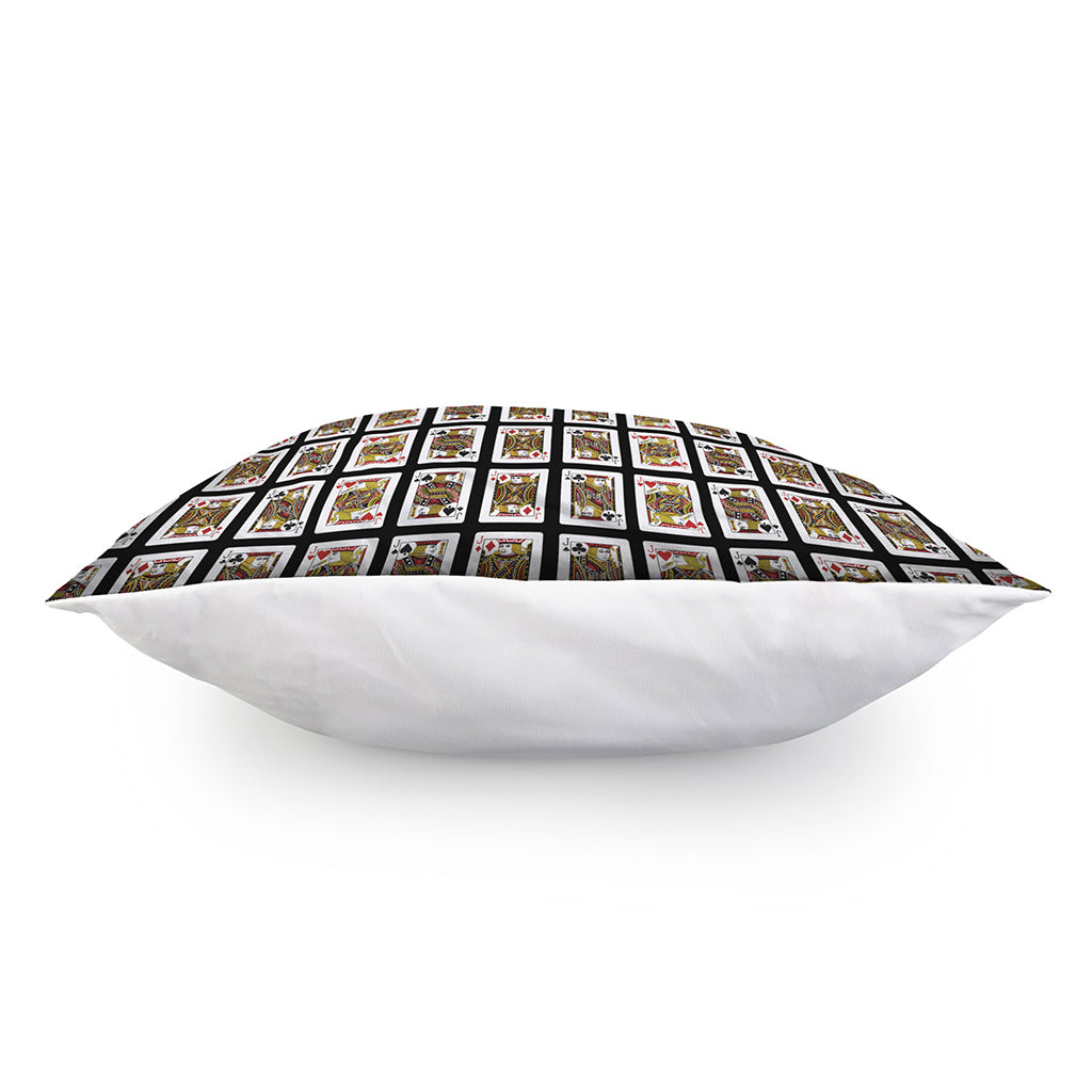 Four Jacks Playing Cards Pattern Print Pillow Cover