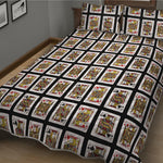 Four Jacks Playing Cards Pattern Print Quilt Bed Set