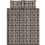 Four Jacks Playing Cards Pattern Print Quilt Bed Set