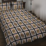 Four Jacks Playing Cards Pattern Print Quilt Bed Set