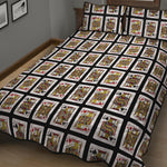 Four Jacks Playing Cards Pattern Print Quilt Bed Set