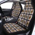 Four Jacks Playing Cards Pattern Print Universal Fit Car Seat Covers