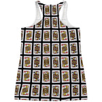 Four Jacks Playing Cards Pattern Print Women's Racerback Tank Top