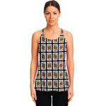 Four Jacks Playing Cards Pattern Print Women's Racerback Tank Top