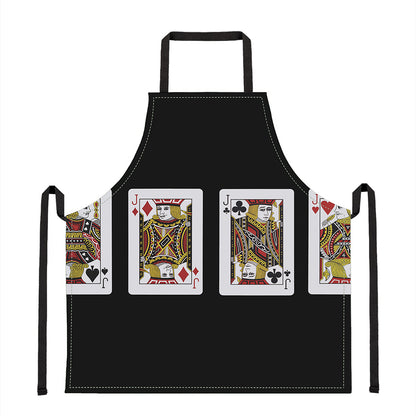 Four Jacks Playing Cards Print Apron