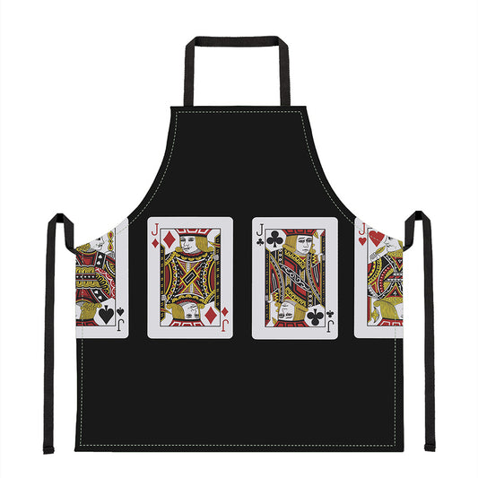 Four Jacks Playing Cards Print Apron
