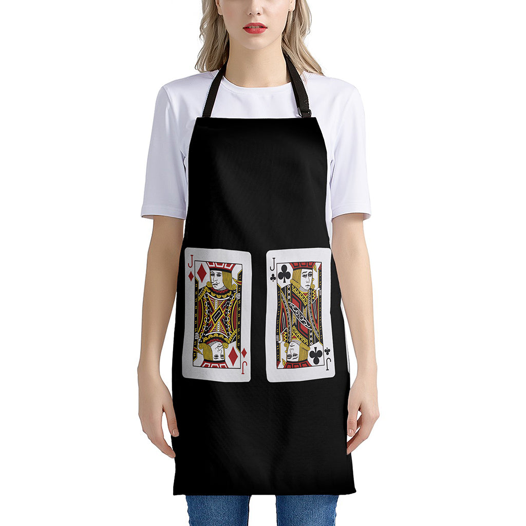 Four Jacks Playing Cards Print Apron
