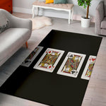 Four Jacks Playing Cards Print Area Rug