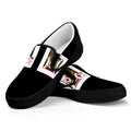 Four Jacks Playing Cards Print Black Slip On Sneakers