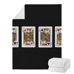 Four Jacks Playing Cards Print Blanket