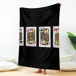 Four Jacks Playing Cards Print Blanket