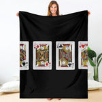 Four Jacks Playing Cards Print Blanket