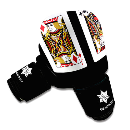 Four Jacks Playing Cards Print Boxing Gloves
