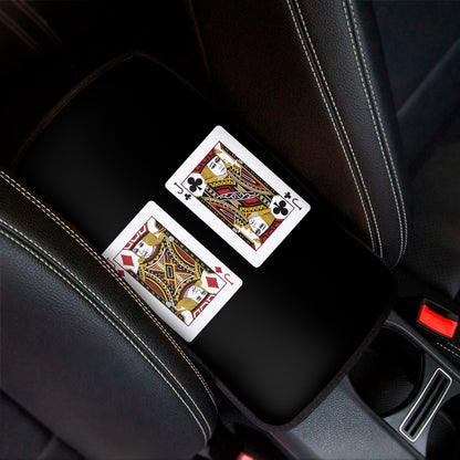 Four Jacks Playing Cards Print Car Center Console Cover