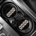Four Jacks Playing Cards Print Car Coasters