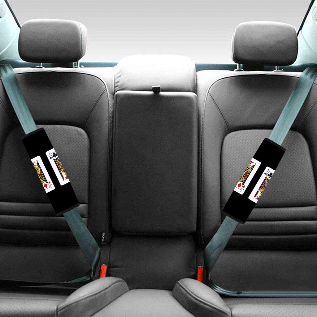 Four Jacks Playing Cards Print Car Seat Belt Covers
