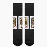Four Jacks Playing Cards Print Crew Socks