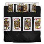 Four Jacks Playing Cards Print Duvet Cover Bedding Set