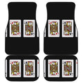 Four Jacks Playing Cards Print Front and Back Car Floor Mats