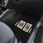 Four Jacks Playing Cards Print Front Car Floor Mats