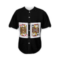 Four Jacks Playing Cards Print Men's Baseball Jersey