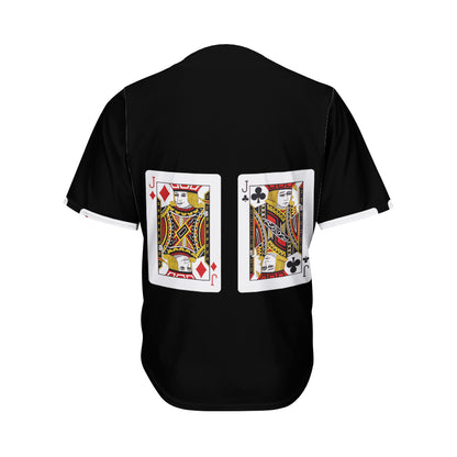 Four Jacks Playing Cards Print Men's Baseball Jersey