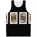 Four Jacks Playing Cards Print Men's Tank Top