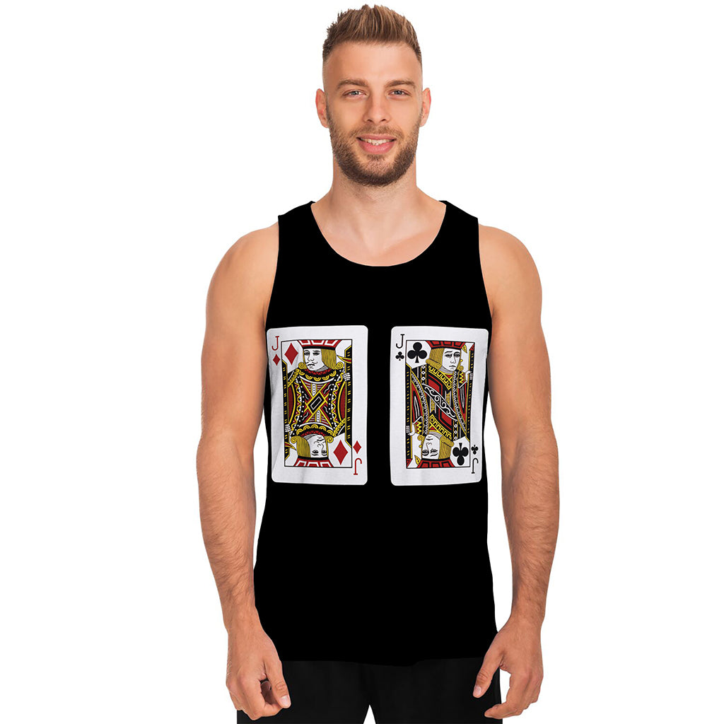 Four Jacks Playing Cards Print Men's Tank Top
