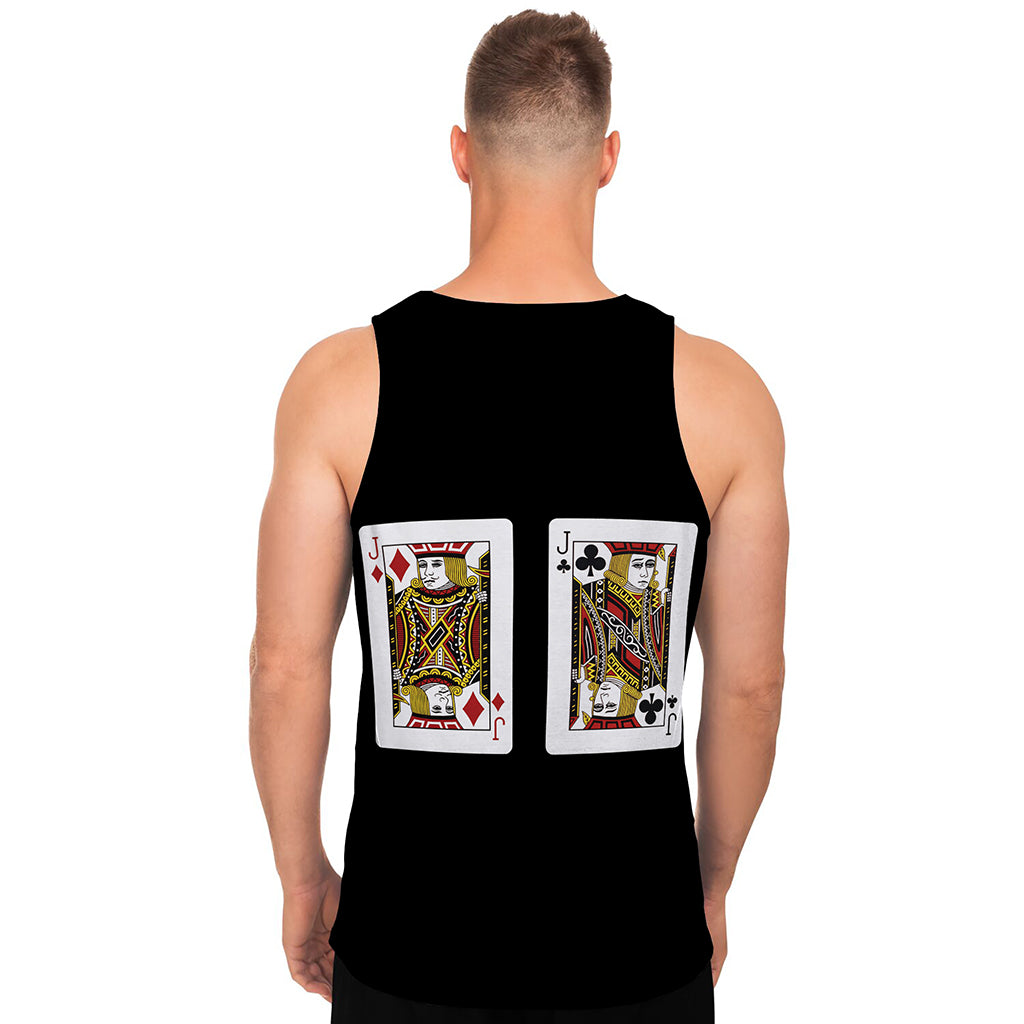 Four Jacks Playing Cards Print Men's Tank Top