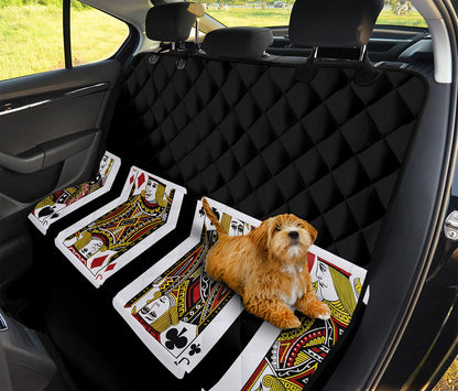 Four Jacks Playing Cards Print Pet Car Back Seat Cover