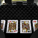 Four Jacks Playing Cards Print Pet Car Back Seat Cover
